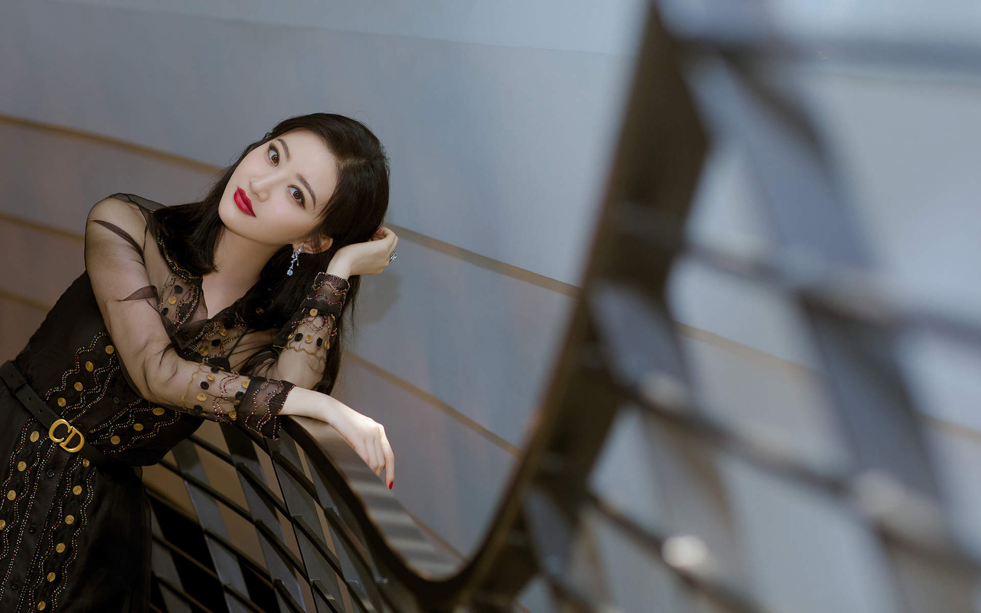 《大陆明星图集》高清中国内地陕西西安女演景甜优雅性感高清桌面壁纸